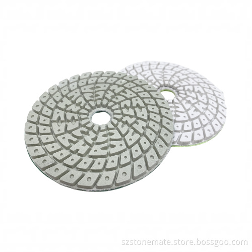 Resin Bond 5 Step 4 Inch Wet Diamond Polishing Pads for Stone Granite Marble Quartz